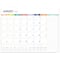 TF Publishing Large 2025 Rainbow Blocks Monthly Blotter Desk Pad Calendar